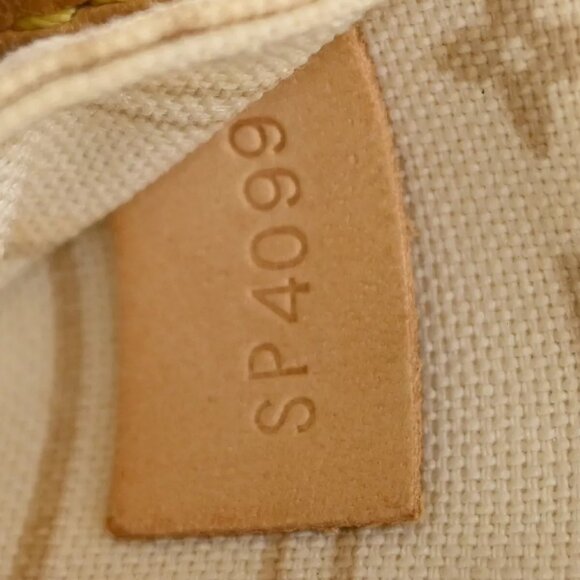 LOUIS VUITTON Neverfull MM Shoulder Tote Bag Damier Azur Leather - Picture 14 of 16